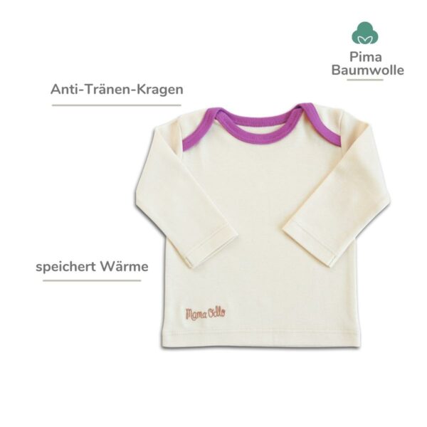 Bio Langarmshirt für Babys aus Pima Baumwolle