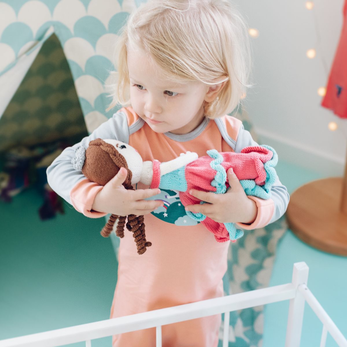 Puppe Prinzessin aus Biobaumwolle Puppe Prinzessin aus Biobaumwolle