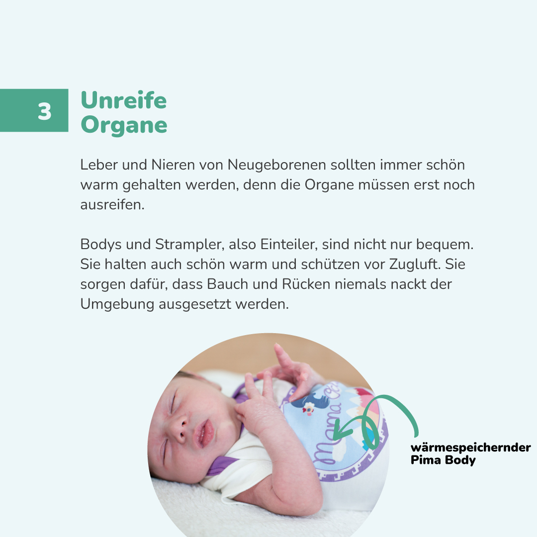Unreife Organe bei Neugeborenen
