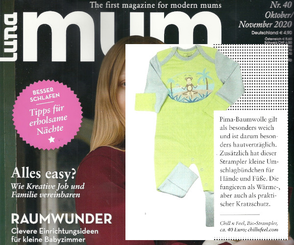 Babykleidung bei Neurodermitis aus Bio Pima Baumwolle von Chill n Feel