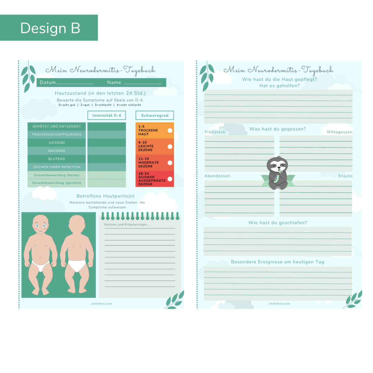 Neurodermitis Tagebuch Babys B