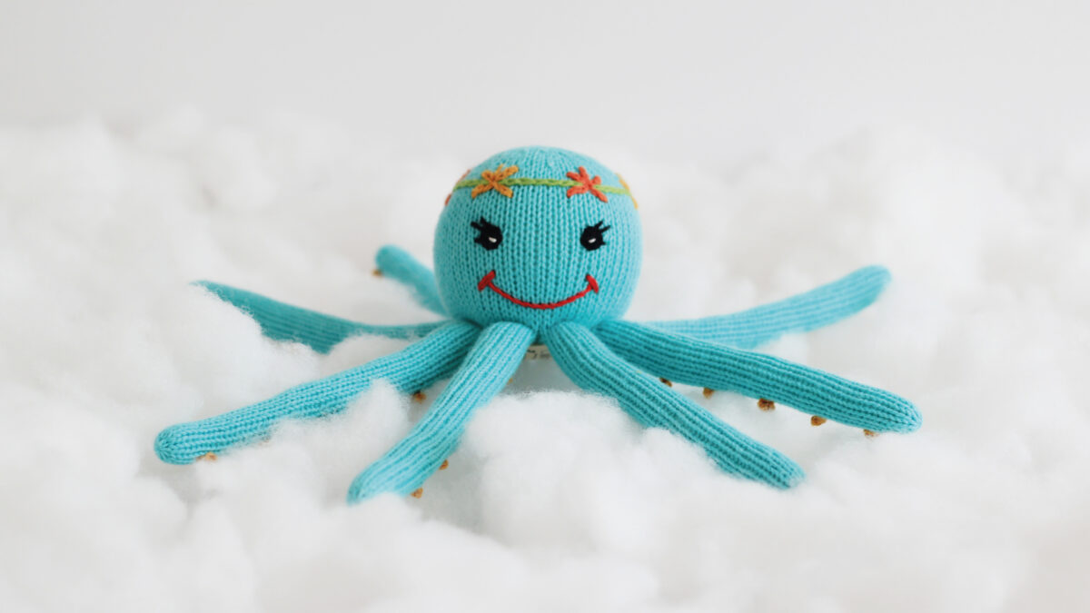Bio Kuscheltier Oktopus für Neugeborene und Frühchen