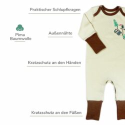 Neurodermitis Anzug Baby aus Pima Baumwolle Fairtrade
