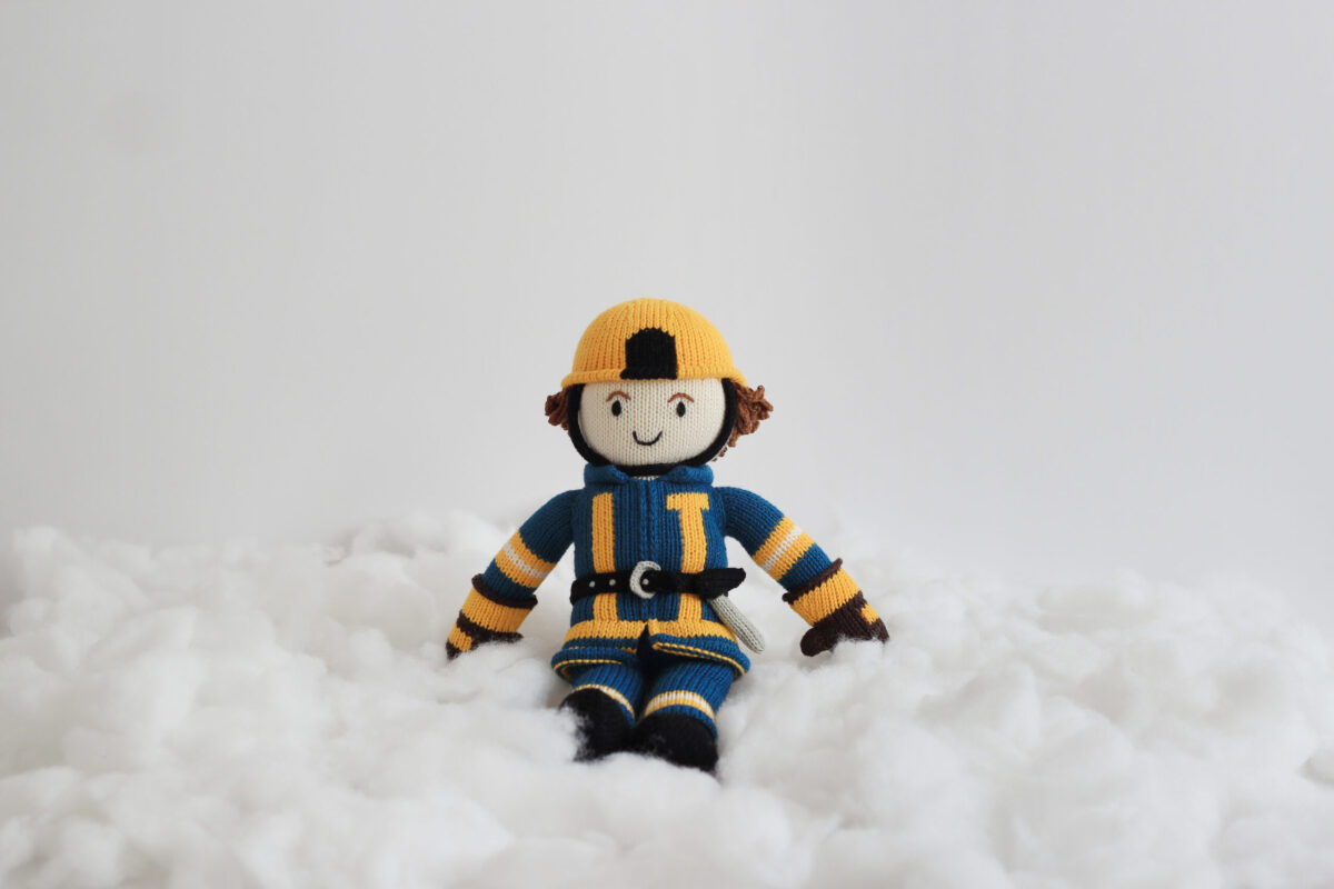 Feuerwehrmann aus Biobaumwolle