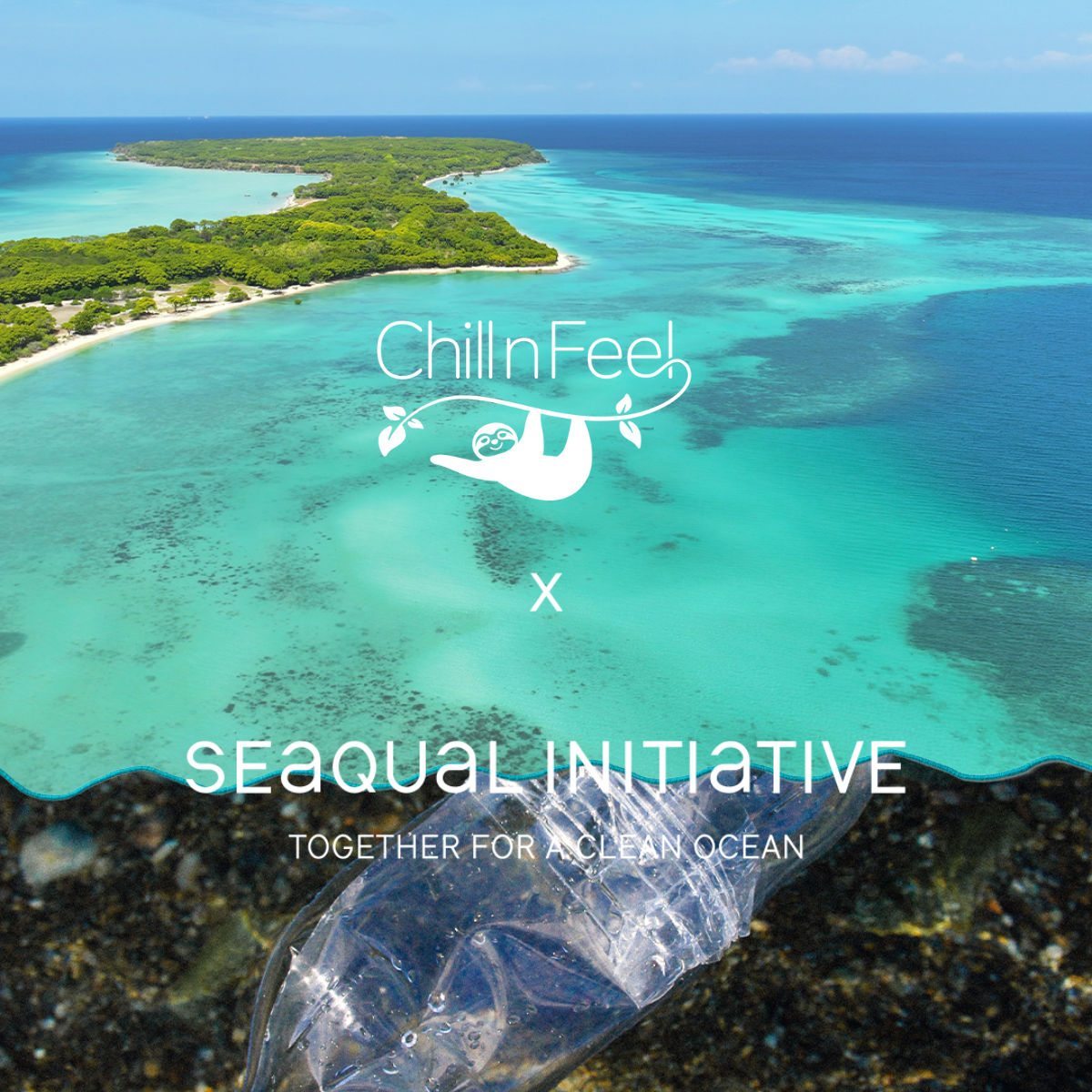 Nachhaltige Barfußschuhe mit SEAQUAL® Garn und Chill n Feel Logo. Gefertigt aus recyceltem Meeresplastik & Bio-Baumwolle, sanft zur Haut & umweltfreundlich.