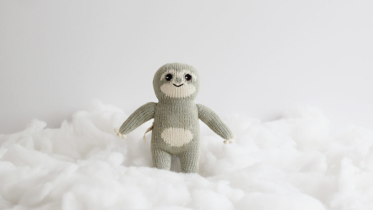 Bio Kuscheltier Faultier Baby Wunschkind