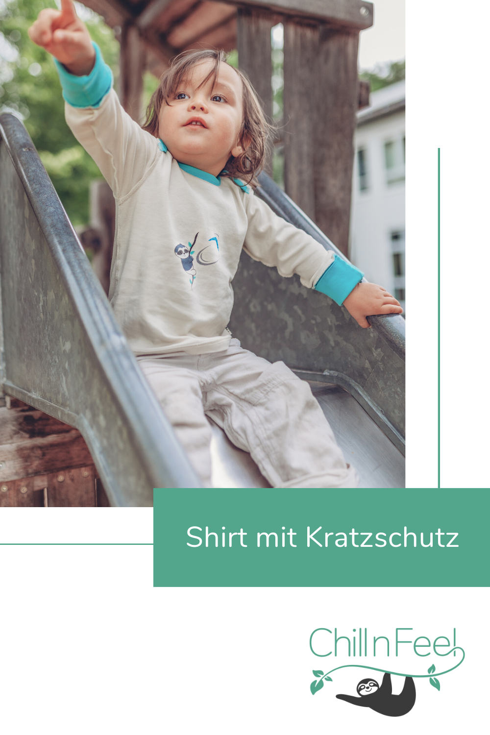 Langarmshirt mit Kratzschutz für Babys mit Neurodermitis