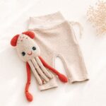 Frühchen Geschenkset mit Bio Babyhose und Kuscheltier Kalmar