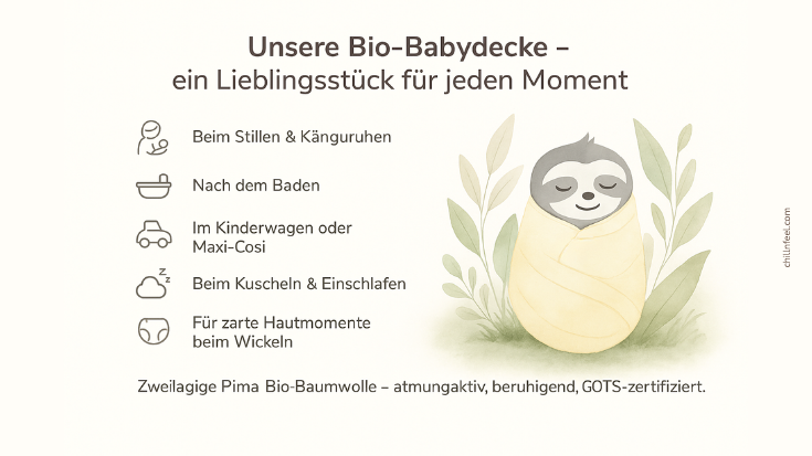 Baby richtig zudecken – so schläft dein Neugeborenes sicher & geborgen